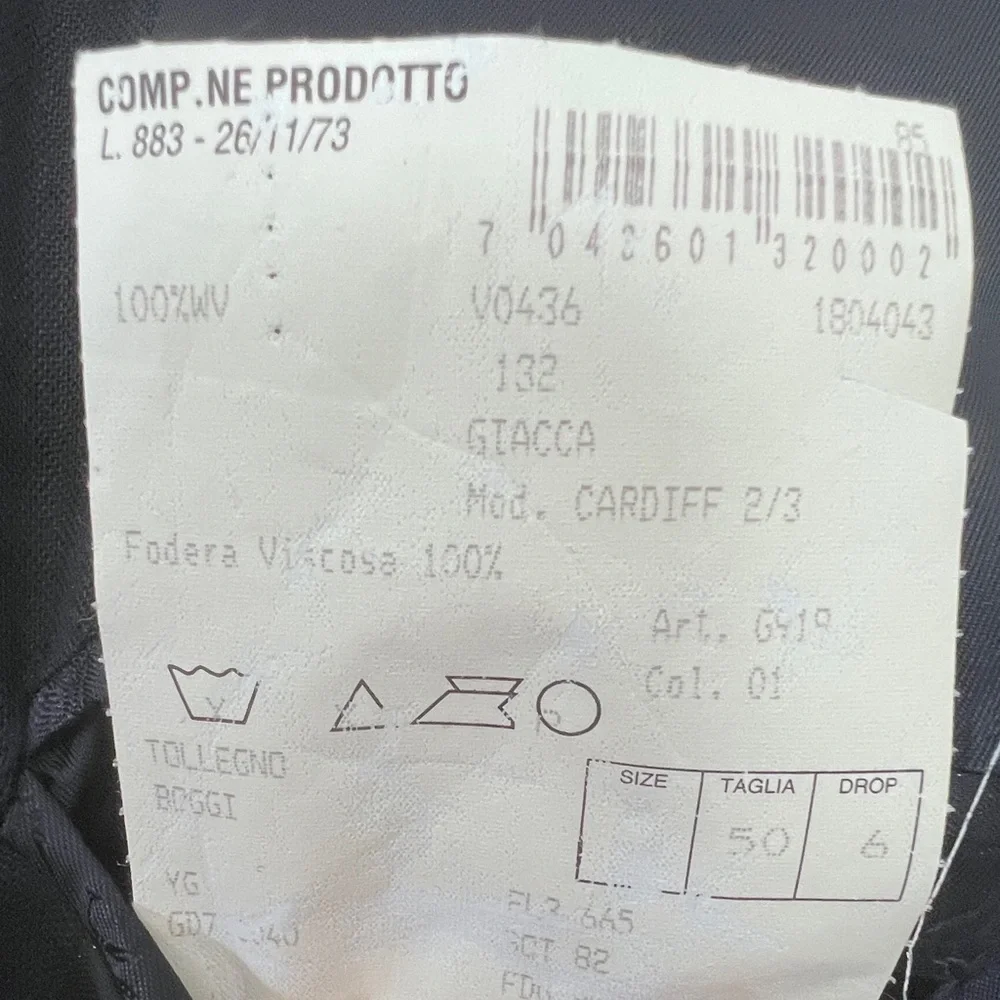 Boggi Navy Wool Blazer/Jacket SZ 50IT/40US Classic Chic Old Money Preppy Grandpa - Picture 15 of 16